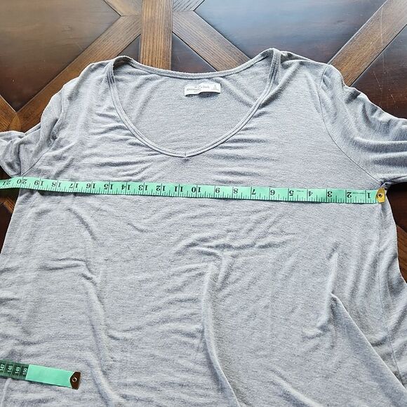Abercrombie & Fitch -475 gray long sleeve flowy top Small‎ - Picture 4 of 5